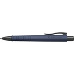 Stylo-bille poly ball xb pointe large navy blue faber-castell