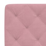 vidaXL Cadre de lit avec lumières LED rose 80x200 cm velours