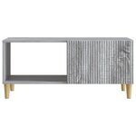 vidaXL Table basse Sonoma gris 90 x 50 x 40 cm Bois d'ingénierie