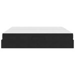 vidaXL Lit avec rangement et matelas Noir 200 x 200 cm Velours