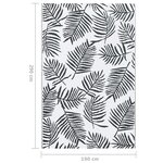 vidaXL Tapis d'extérieur Blanc et noir 190x290 cm PP