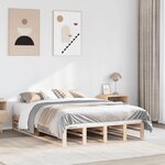 vidaXL Cadre de lit sans matelas 120x200 cm bois de pin massif