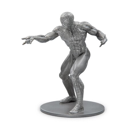 Figurine Spider-Man de Marvel Comics en argent 140 grammes millésime 2023