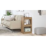 vidaXL Bibliothèque/Séparateur de pièce chêne artisanal 40x30x72 cm