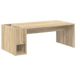 vidaXL Table basse Chêne Sonoma 101 5 x 50 x 37 cm Bois d'ingénierie