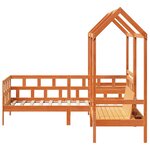 vidaXL Ensemble de lit de jour avec toit sans matelas 90x190 cm