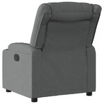 vidaXL Fauteuil inclinable Gris foncé Tissu