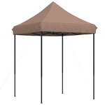 vidaXL Tente de fête Marron 200 x 200 x 306 cm Tissu Oxford