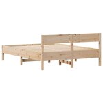 vidaXL Cadre de lit sans matelas 120x190 cm bois de pin massif