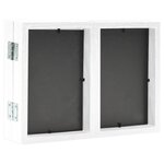 vidaXL Cadre photo dépliable Blanc 22x15 cm+2x(10x15 cm)