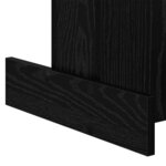 vidaXL Table d'appoint Chêne noir 44 5 x 45 x 55 cm Bois d'ingénierie