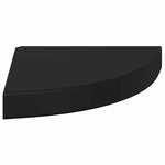 vidaXL Étagère d'angle flottante noir 25x25x3 8 cm MDF