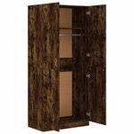 vidaXL Garde-robe Chêne fumé 90x52x200 cm Bois d'ingénierie