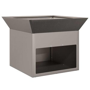 vidaXL Foyer de cheminée Rouillé 50 x 50 x 40 cm Acier patiné
