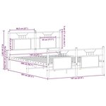 vidaXL Cadre de lit sans matelas chêne sonoma 140x200 cm