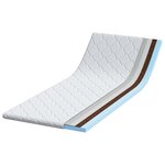 vidaXL Coussins de Matelas Blanc 80 x 200 cm Mousse PU