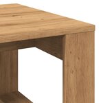 vidaXL Table d'appoint chêne artisanal 50x50x35 cm bois d'ingénierie