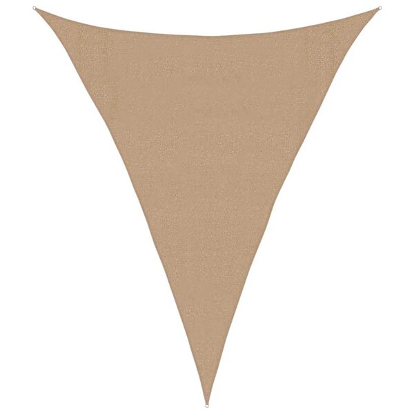 vidaXL Voile d'ombrage 160 g/m² Taupe 3x4x4 m PEHD