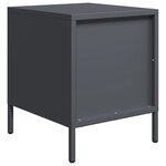 vidaXL Tables de chevet 2 Pièces anthracite 35x39x43 5 cm acier