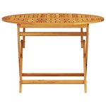 vidaXL Ensemble de salle à manger pour jardin 5 Pièces Marron