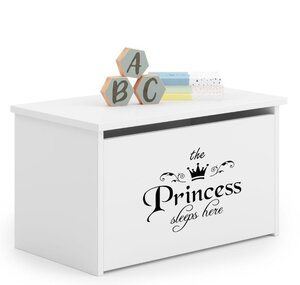 Coffre à jouets Daria écriture princesse
