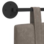 vidaXL Tête de lit suspendue Gris PU antique