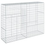 vidaXL Panier gabion avec couvercle 200x50x150 cm fer galvanisé