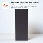 Boîte à colis Extra-Large Noir 1 porte Couvercle incliné Acier galvanisé SMART PARCEL BOX™