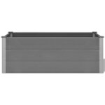 vidaXL Lit surélevé de jardin WPC 150x50x54 cm Gris