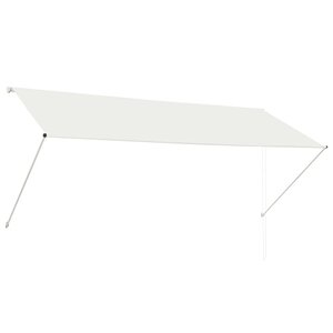 vidaXL Auvent rétractable 300x150 cm Crème