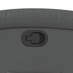 vidaXL Fauteuil inclinable gris foncé tissu