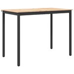 vidaXL Table de bar Naturel 110 x 55 x 105 cm Bois de pin massif