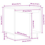 vidaXL Tables de chevet 2Pièces Marron miel 40x30x40cm Bois de pin solide