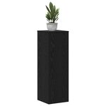 vidaXL Support de Plante 2 Pièces Chêne noir 33 x 33 x 100 cm