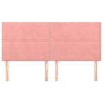 vidaXL Tête de lit Rose 160x5x118/128 cm Velours