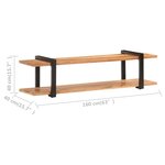 vidaXL Meuble TV 160x40x40 cm Bois d'acacia massif