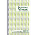 Manifold Factures 21x13 5cm 50 Feuillets Double Autocopiant Billingue - Blanc - X 10 - Exacompta