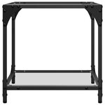 vidaXL Tables basses avec dessus en verre transparent 2 Pièces acier