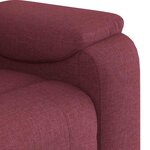 vidaXL Fauteuil de massage inclinable Rouge bordeaux Tissu