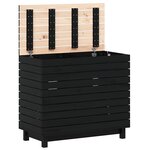 vidaXL Panier à linge 88 5x44x76 cm bois massif de pin