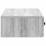 vidaXL Table d'appoint murale Sonoma gris 87 5 x 34 5 x 17 cm