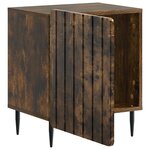 vidaXL Cabinet de chevet Chêne fumé 43 x 34 5 x 52 cm