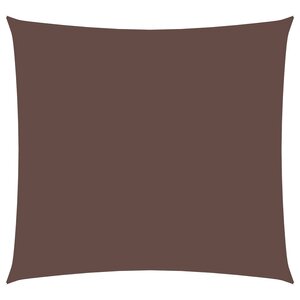 vidaXL Voile de parasol tissu oxford carré 6x6 m marron