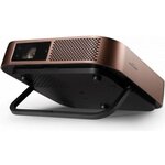 Viewsonic m2 vidéo-projecteur projecteur à focale courte 1200 ansi lumens led 1080p (1920x1080) compatibilité 3d noir  or
