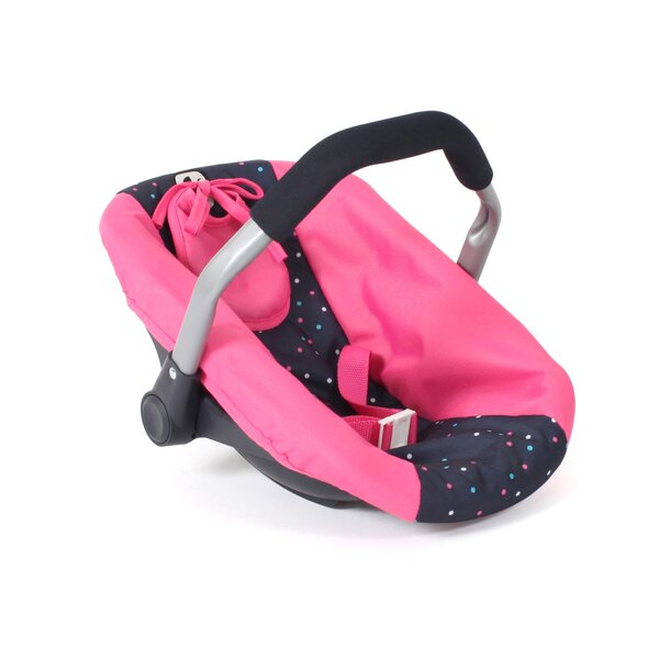 Bayer Chic 2000 708-84 - Siège auto pour poupées Rose à pois