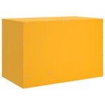 vidaXL Meubles TV 2 Pièces jaune moutarde 67x39x44 cm acier