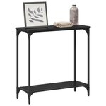 vidaXL Table console Chêne noir 75 x 30.5 x 75 cm Bois d'ingénierie