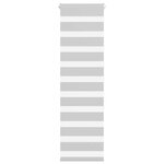 vidaXL Store zèbre gris clair largeur du tissu 40 9 cm polyester