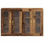 vidaXL Meuble mural 2 Pièces Bois ancien 69 5 x 34 x 90 cm