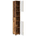 vidaXL Cabinet de salle de bain Bois Ancien 30 x 35 x 192 cm